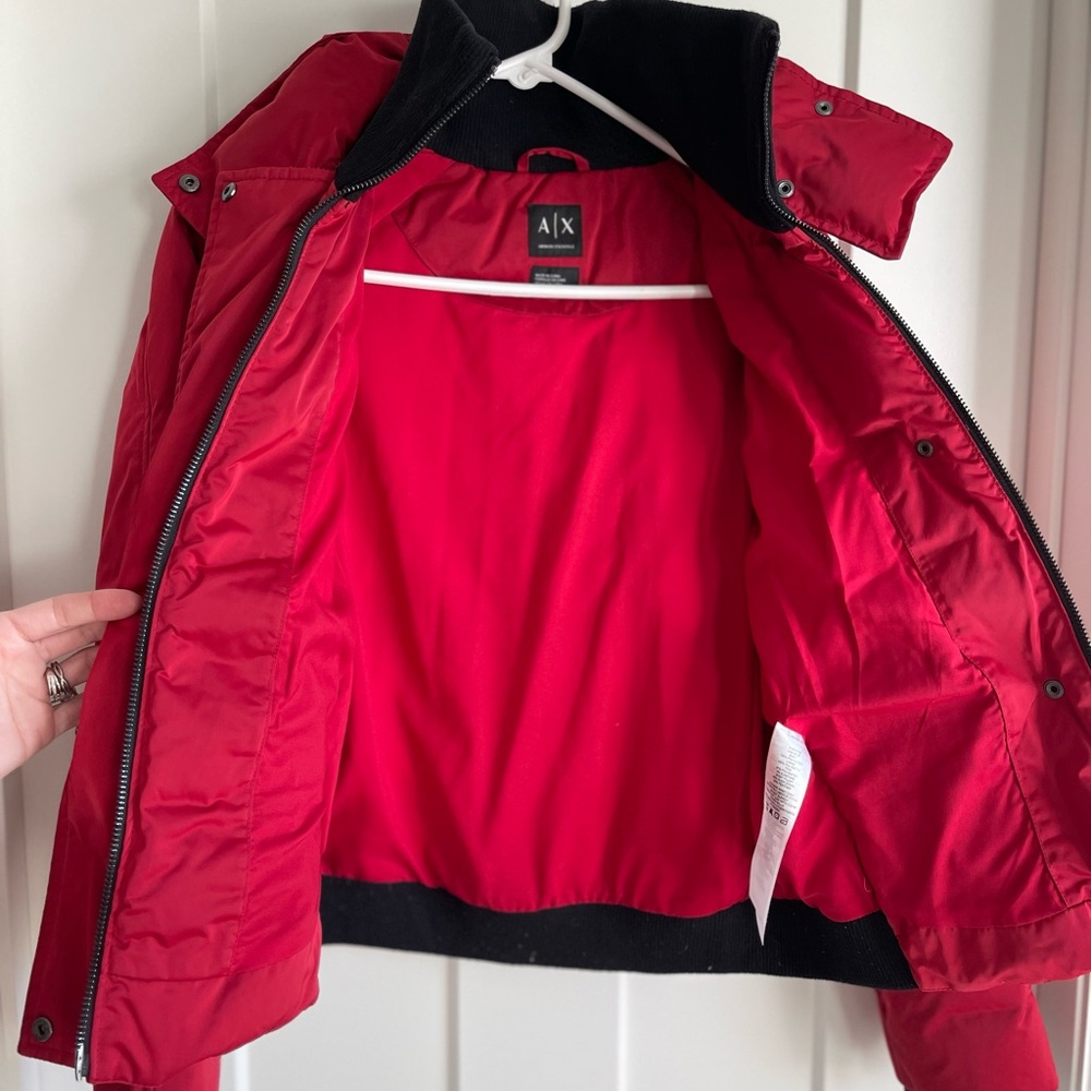 Armani Exchange Red Puffer Jacket - image 8